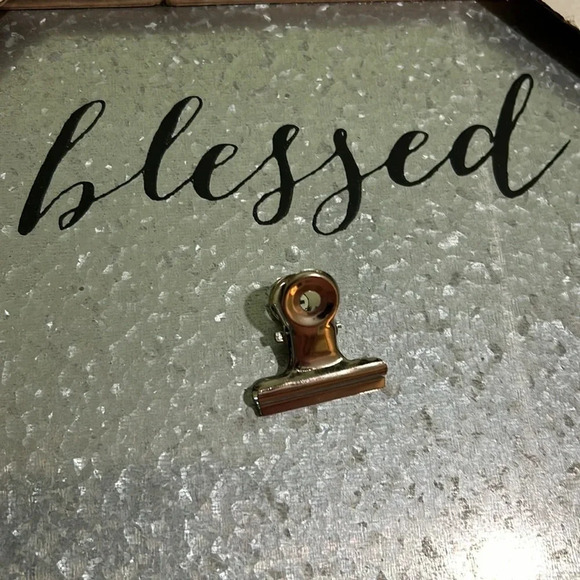 Blessed message or photo board with a backstand or can be wall-mounted - Picture 2 of 3